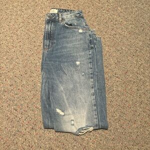 Free people straight leg jean worn one time